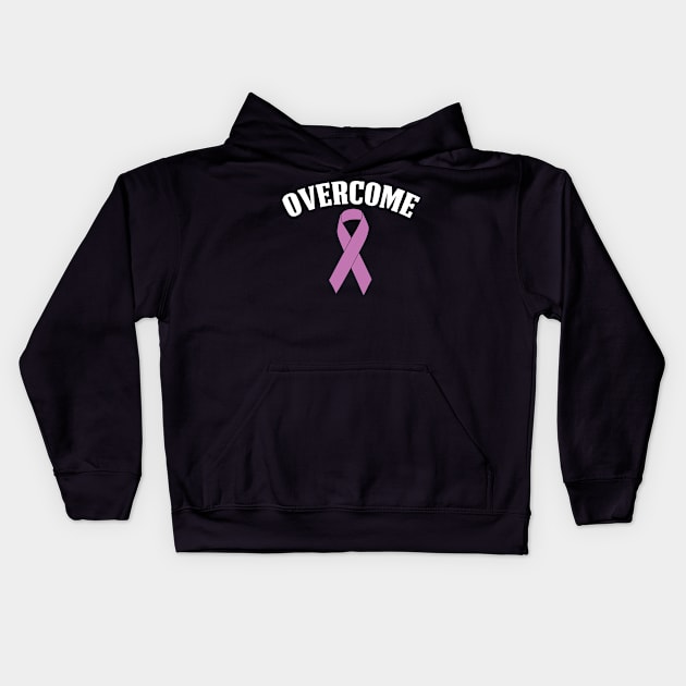 Overcome | Testicular Cancer Kids Hoodie by jverdi28